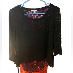 Ava James size‎ small sweater with flower lining